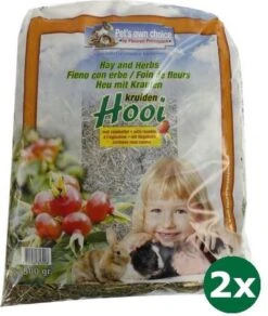 2×500 Gr Pets Own Choice Hooi Rozenbottel
