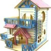 Hamster Villa Hout – Blauw Roze