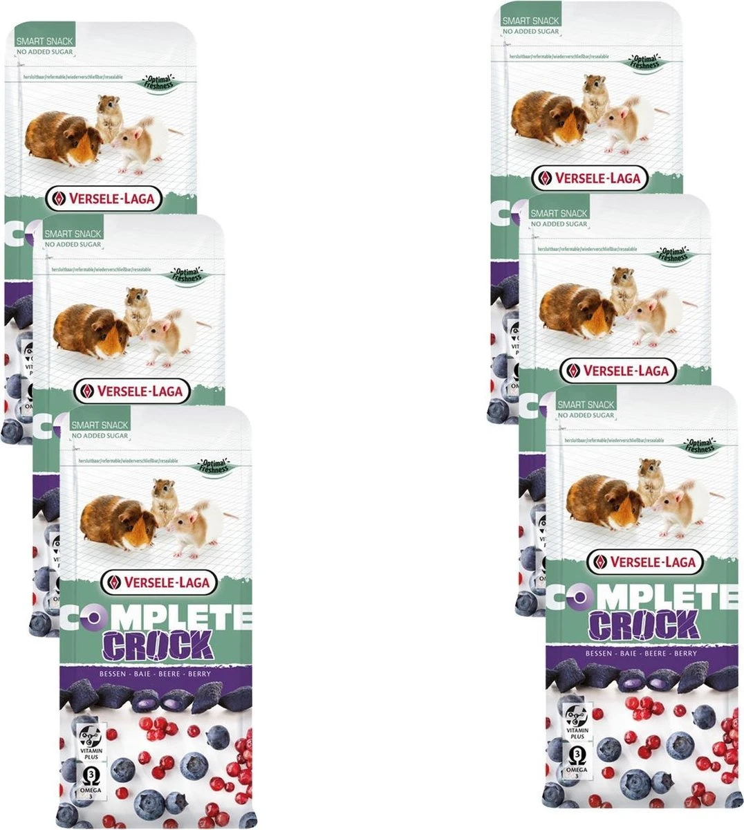 Versele-Laga Complete Crock Berry – Knaagdiersnack – 6 X Bosbessen 50 G 1 Versele-Laga Complete Crock Berry – Knaagdiersnack – 6 X Bosbessen 50 G