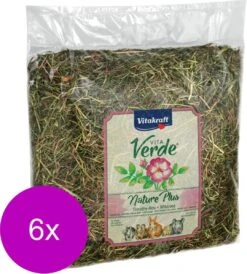 Vitakraft Vita-Verde Hooi 500 G – Ruwvoer – 6 X Wilde Rozen