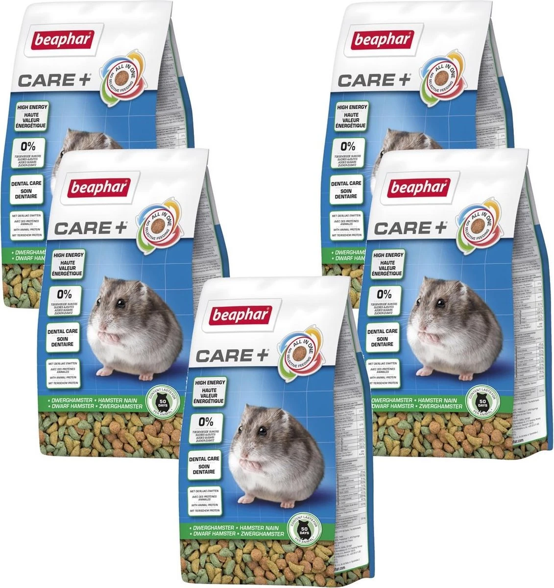 Xtra Vital Care Plus Dwerghamster – Hamstervoer – 5 X 250 G 1 Xtra Vital Care Plus Dwerghamster – Hamstervoer – 5 X 250 G