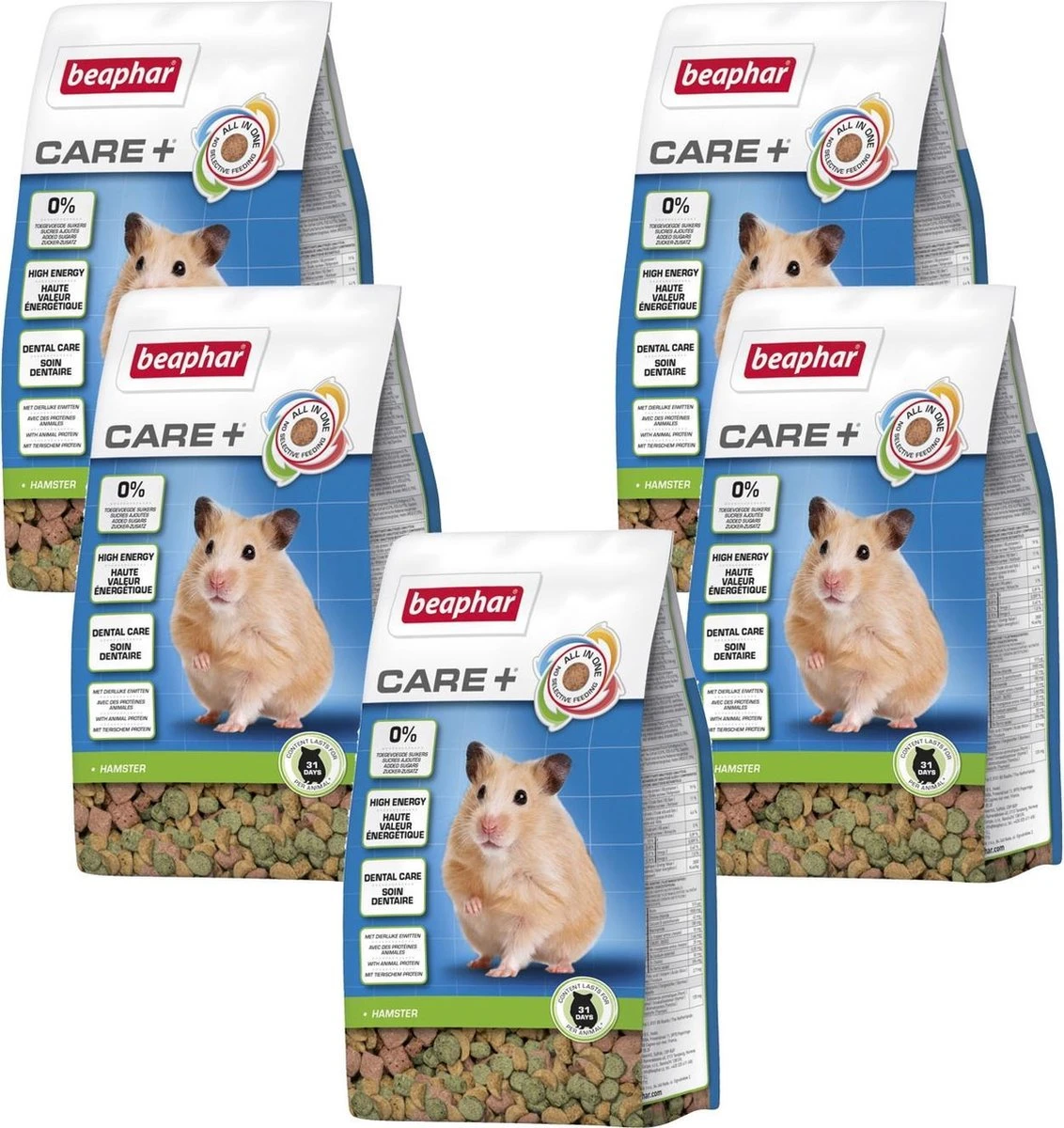 Xtra Vital Care Plus Hamster – Hamstervoer – 5 X 250 G 1 Xtra Vital Care Plus Hamster – Hamstervoer – 5 X 250 G