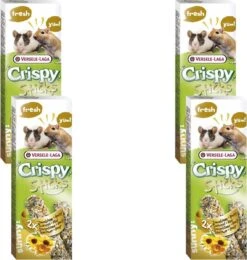 Versele-Laga Crispy Sticks GerbilΜis Zonnebloem – Knaagdiersnack – 4 X Natuur 2×55 G