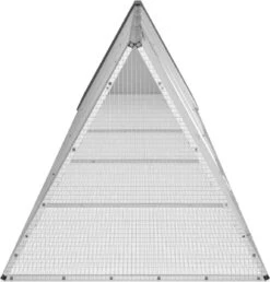 VidaXL Konijnenhok 302,5×80,5×71 Cm Gegalvaniseerd Staal Grijs