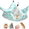 Guidre Kleine Hangmat Voor Huisdieren, Grot Voor Kleine Dieren, 34 X 34 Cm, Pluizig Hangbed, Dubbellaags, Huisdierkooi-hangmat, Zachte Warme Huisdierkooi-hangmat Voor Huisdieren (blauw, Liefde, L)