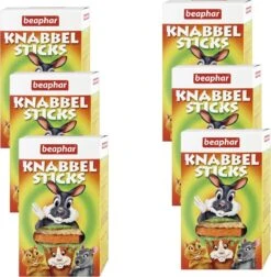 Beaphar Knabbelsticks – Knaagdiersnack – 6 X 150 G
