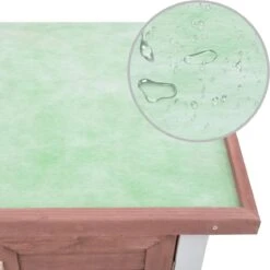 VidaXL Konijnenhok Voor Buiten Met 4 Deuren Hout Bruin