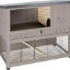 Ferplast Ranch 120 Basic Konijnenhok – Grijs/Grijs – 117 X 67,5 X 95.5