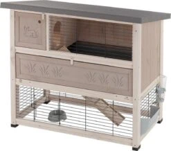 Ferplast Konijnenhok Ranch – 117 X 69x 101 Cm – Grijs