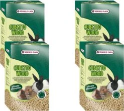 Versele-Laga Cubetto Wood Houtkorrels – Bodembedekking – 4 X 12 L