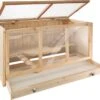 Happyment® Houten Knaagdieren Hok – 3 Verdiepingen – Knaagdier – Konijn – Hamster – Kooi – Cavia – Rat – Black Friday – Sinterklaas – Kerstcadeau