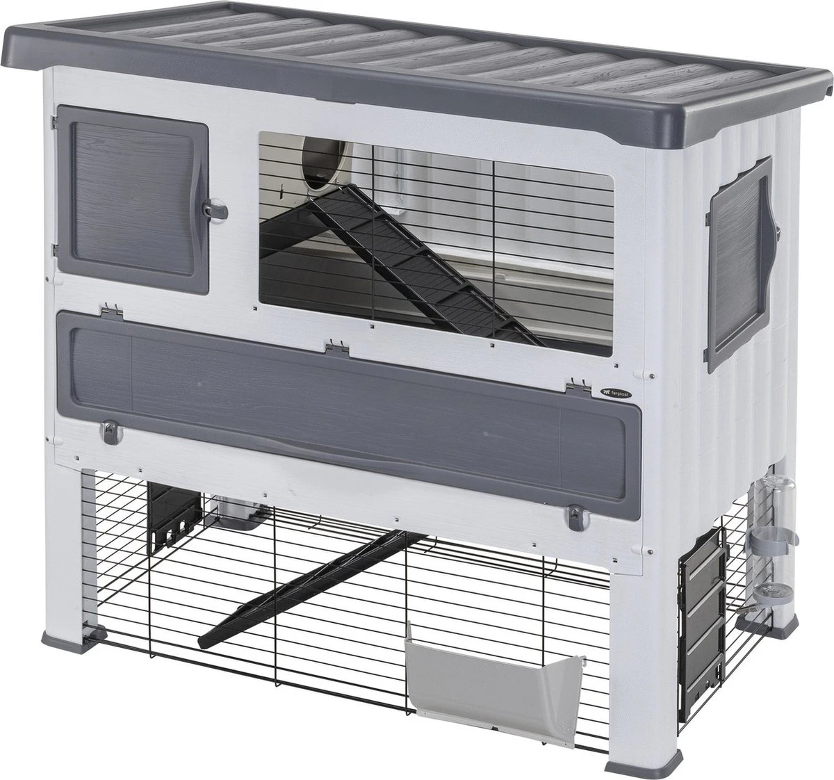 Ferplast Grand Lodge 120 – Konijnenhok – Grijs/Wit – 115,5 X 73 X 110 Cm 1 Ferplast Grand Lodge 120 – Konijnenhok – Grijs/Wit – 115,5 X 73 X 110 Cm