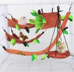 Hamster Speelgoed – Speeltjes Hamsterkooi – Hamster Huisje – 5 Delig