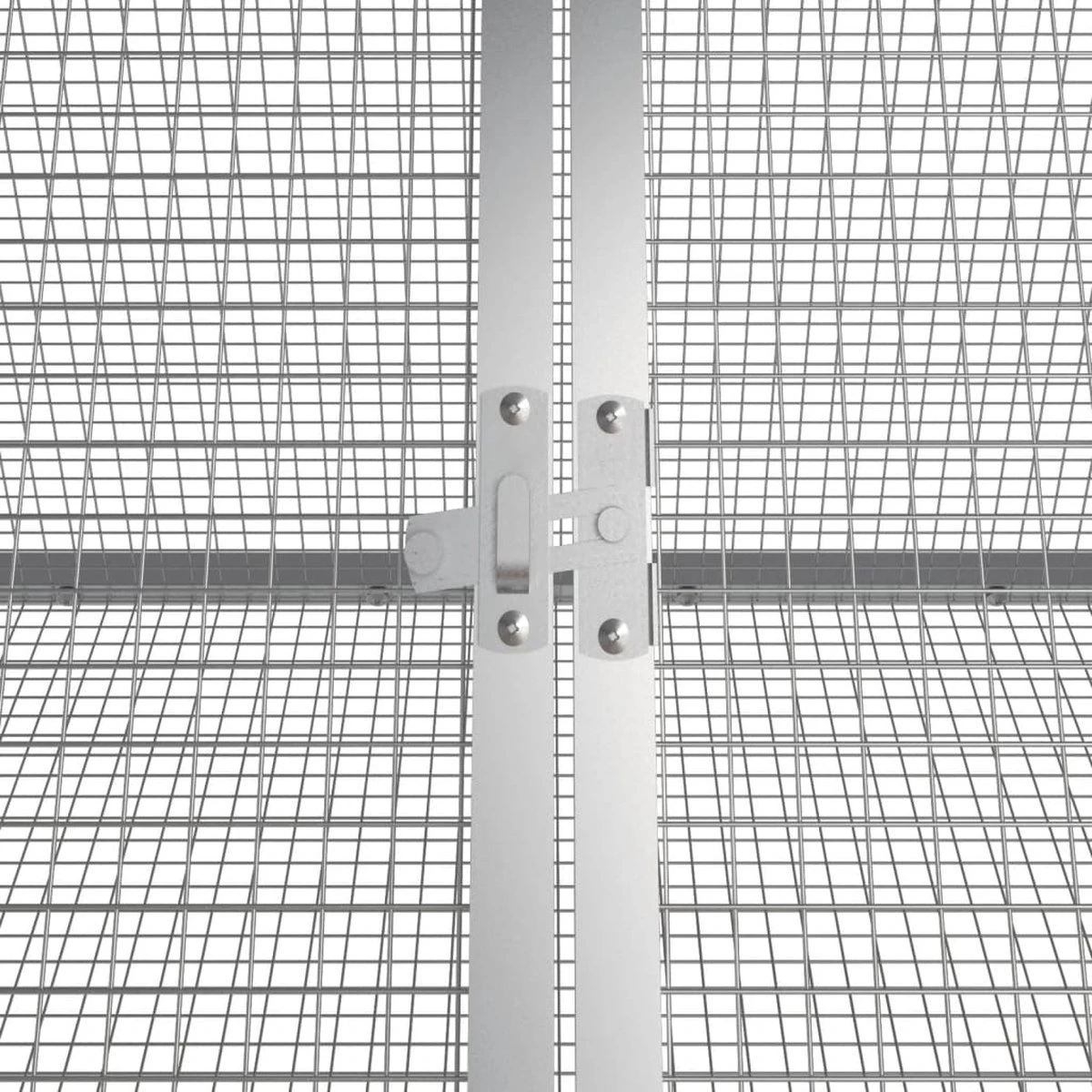 VidaXL Konijnenhok 201,5×80,5×71 Cm Gegalvaniseerd Staal Grijs 1 VidaXL Konijnenhok 201,5×80,5×71 Cm Gegalvaniseerd Staal Grijs