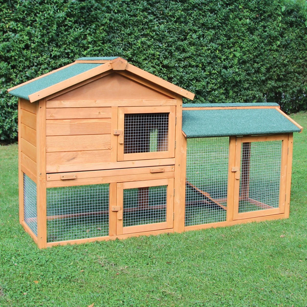 Konijnenhok Voor Buiten – Kippenhok – Knaagdieren Kooi – Cavia Kooi – Dierenverblijf – 145 Cm 1 Konijnenhok Voor Buiten – Kippenhok – Knaagdieren Kooi – Cavia Kooi – Dierenverblijf – 145 Cm