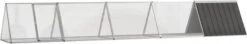 VidaXL Konijnenhok 201,5×80,5×71 Cm Gegalvaniseerd Staal Antraciet