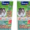 Vitakraft – Knaagdiersnack – 2 In 1 – Cavia Kracker Groente – 112 Gram Per 4 Doosjes