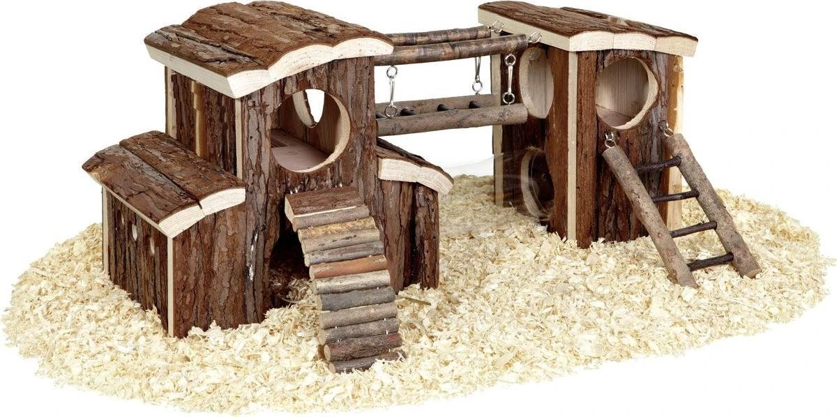 Knaagdierhuisje Speeltuin Adventure – 45,5 X 17 X 2 Cm – Hout – 45.5 X 17 X 20 Cm 1 Knaagdierhuisje Speeltuin Adventure – 45,5 X 17 X 2 Cm – Hout – 45.5 X 17 X 20 Cm