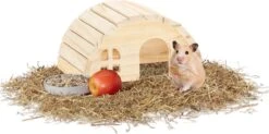 Relaxdays Hamsterhuis Hout – Knaagdierhuisje – Hamsterspeelgoed – Zonder Bodem – Natuur