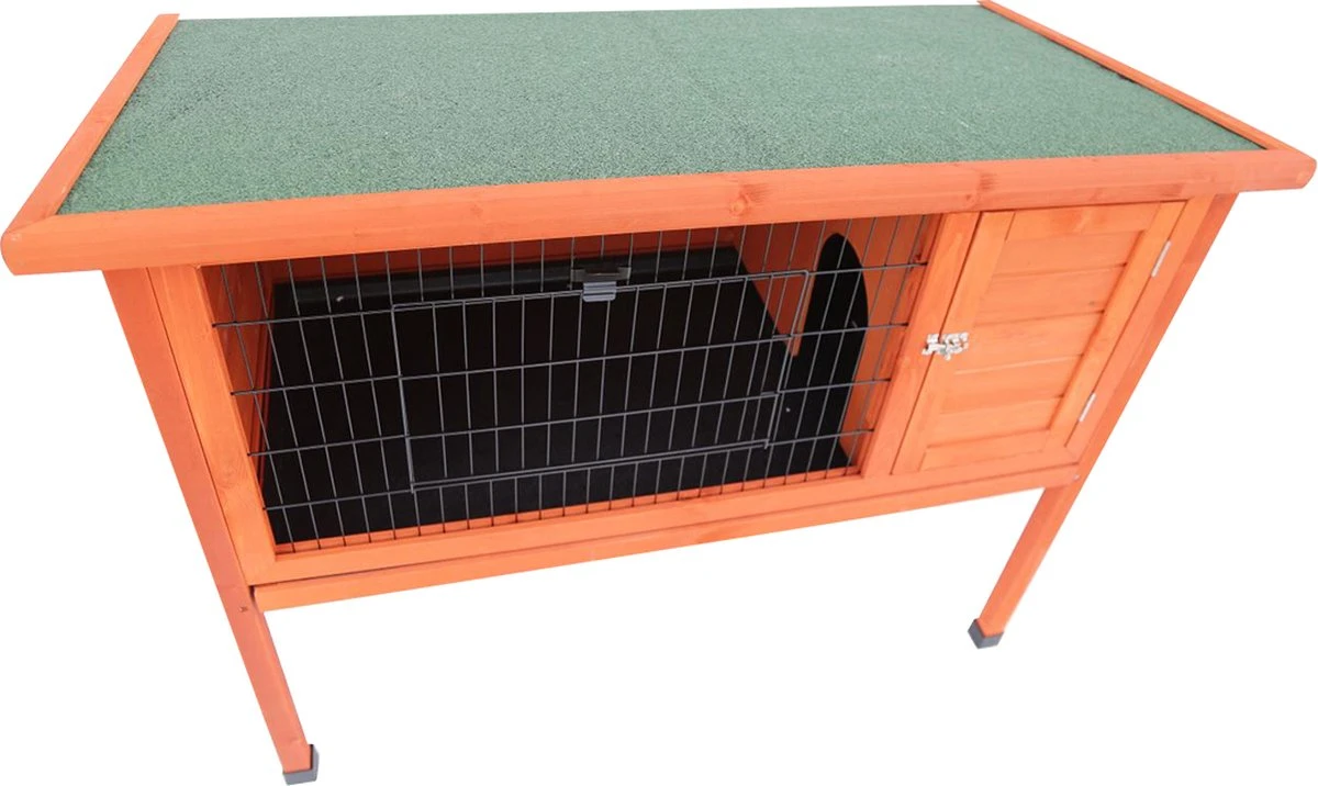 Duvo+ Woodland Konijnenhok Charlie Classic 116x63x91,6cm Houtkleurig + Gratis 100ml Drinkfles 1 Duvo+ Woodland Konijnenhok Charlie Classic 116x63x91,6cm Houtkleurig + Gratis 100ml Drinkfles