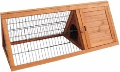 Flamingo – Konijnenhok Tipi – Bruin – 110x50x41cm