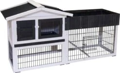 Flamingo – Konijnenhok Aurora – Wit – 156 X 53 X 82.5 Cm