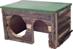 Houten Blokhut Medium Voor Ratten, Cavia Enz…