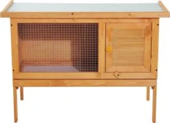 Konijnenhok – Konijnenren – Konijnenhok Voor Buiten – Hout – 90 X 45 X 65cm