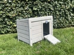 Knaagdierhuis – Knaagdierhok – Konijnenhok – Schuilhok – Caviahok – White Wash – 53 X 37.5 X 63.5cm
