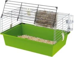 Ferplast Ferplast Cavia-kooi CAVIE 60, Veiligheidssluiting, Meegeleverde Accessoires, Grijs Gelakte Metalen En Plastic Bodem, Cm, S, Groen