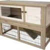 Konijnenhok Voor Konijnen En Andere Knaagdieren Cotton – Beige – 111 X 45 X 78cm