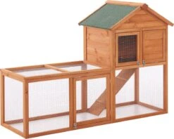 Konijnenhok Kelkheim 110x160x61 Cm Houtkleurig