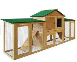 Deuba Konijnenhok 204 X 45 X 84 Met 2 Verdiepingen