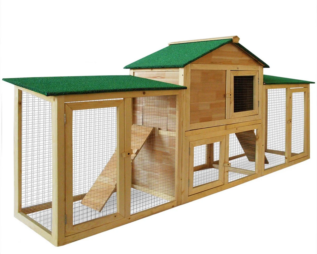 Deuba Konijnenhok 204 X 45 X 84 Met 2 Verdiepingen 1 Deuba Konijnenhok 204 X 45 X 84 Met 2 Verdiepingen