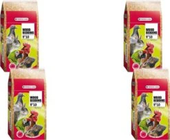 Versele-Laga Wood Bedding Beukenhout 10 Mm Gebroken – Bodembedekking – 4 X 5 Kg