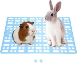 Konijn Mat, Knaagdier Tapijt, Knaagdier Mat, Konijn Kooi, Mat, Plastic Voeten, Pad Voor Konijn, Cavia, Hamster, Kooi (blauw)