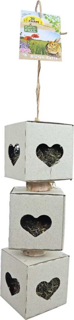 JR Farm – Knaagdier Bloesem Kubus Tripple – Hangbaar – 200 Gram – 52,5 X 9,5 X 9,5 Cm