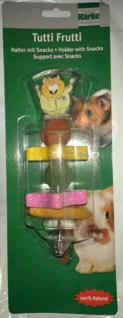 Flamingo 3 X Karlie Tutti Frutti Houder Inclusief Snacks Voor Knaagdieren 23cm