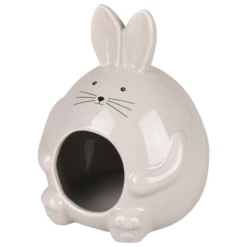 Flamingo Hamsterhuis Hopper – Kooi Accessoire – 11.5×11.5×14 Cm Grijs