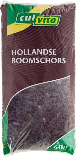 Culvita – Verse Hollandse Boomschors Bodembedekker 40 Liter – Sierschors – Schors Geschikt Voor Aanleg Van Wandelpaden