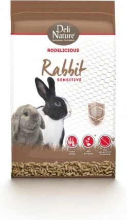 4x Deli Nature Rodelicious Sensitive Konijn 2 Kg