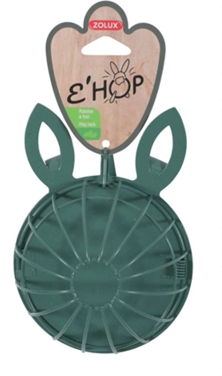 Zolux Ehop Hooiruif Konijn Met Hanger Groen (17X12X5 CM) 1 Zolux Ehop Hooiruif Konijn Met Hanger Groen (17X12X5 CM)