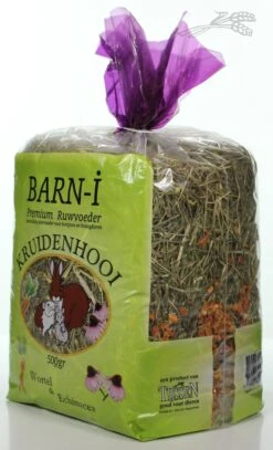 Barn-i Kruidenhooi – Ruwvoer – Echinacea En Wortel – 6x 500g Konijnenvoer Konijnen Cavia Knaagdieren