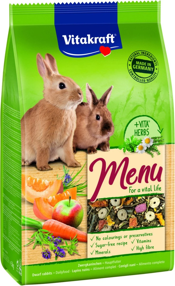 Vitakraft Dwerg Konijnenvoer | 3 1 Vitakraft Dwerg Konijnenvoer | 3