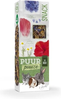 Witte Molen Knaagdiersnack : Puur Pauze Sticks Kamille & Korenbloem