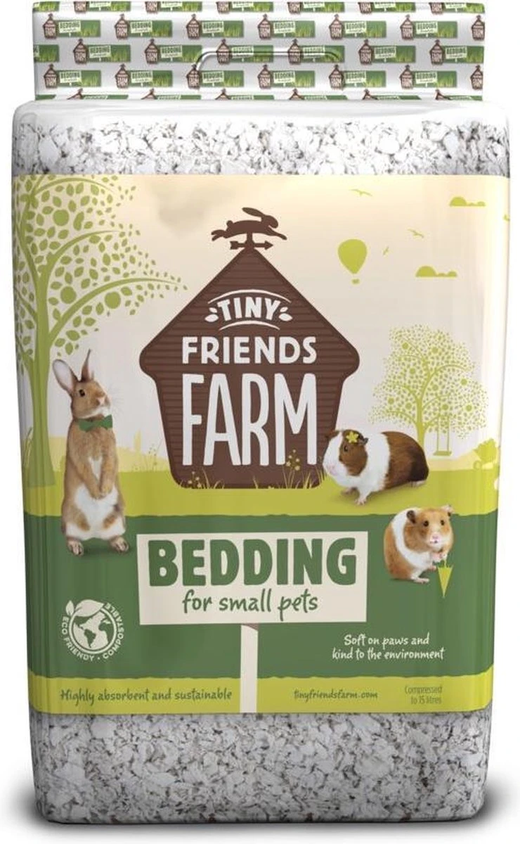 Tiny Friends Farm Bodembedekker Stro 15 Liter 1 Tiny Friends Farm Bodembedekker Stro 15 Liter