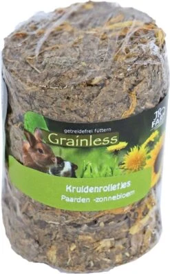 JR Farm Knaagdier Grainless Paardenbloem/zonnebloem Rol, 70 Gram