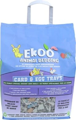 Bodembedekker – Ekoo Animal Bedding Card And Egg Trays – Gemaakt Van Eierdoosjes – 25 Liter