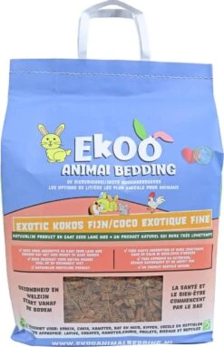 Bodembedekker – Ekoo Animal Bedding Exotic Kokos Fijn – 25 Liter.