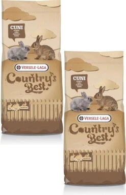 Versele-Laga Country`s Best Cuni Top Plus – Konijnenkorrel – Konijnenvoer – 2 X 20 Kg